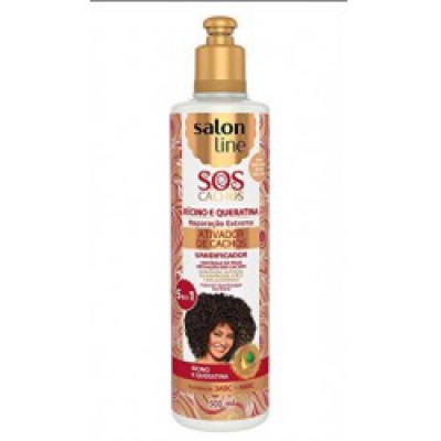 Ativador de Cachos Salon Line Sos Rícino e Queratina 300ML