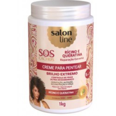 Creme de Pentear Salon Line Sos Rícino e Queratina 1KG
