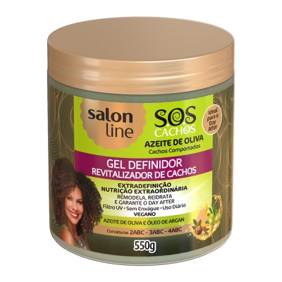 Gel Salon Line Revitalizador Azeite de Oliva 550G