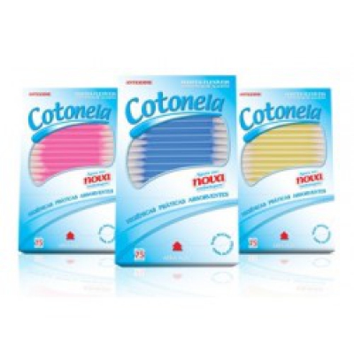 Hastes Flexíveis Cotonela Azul 75Un