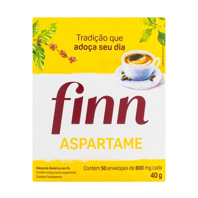 Adoçante Finn Aspartame 50Env 0,8G