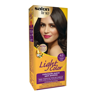 Tintura Light Color Kit 4.0 Castanho Médio