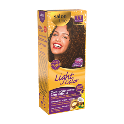 Tintura Light Color Kit 7.7 Marrom Dourado