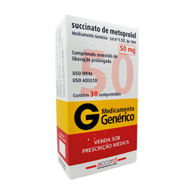 Metoprolol Succinato 50Mg 30Cpr Gen.neo Química