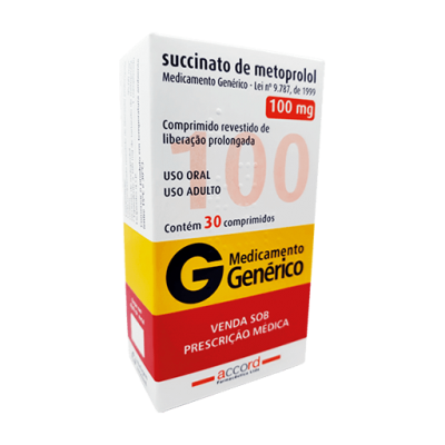Metoprolol Succinato 100Mg 30Cpr Gen.neo Química