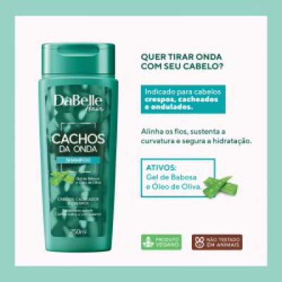 Shampoo Dabelle Cachos Da Onda 250ML