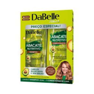 Shampoo+Condicionador Dabelle Abacate Nutritivo 250+200ML