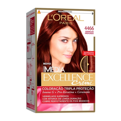 Tintura Loreal Imedia 4466 Vermelho Profundo
