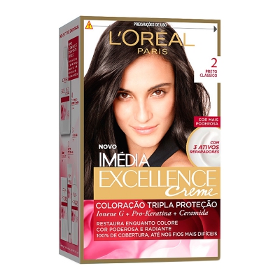 Tintura Loreal Imedia 2 Preto Clássico
