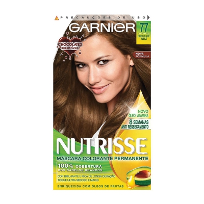 Tintura Garnier Nutrisse 77 Chocolate Avelã