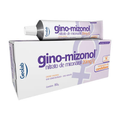 Gino Mizonol Creme Vaginal 80G 14 Aplicadores