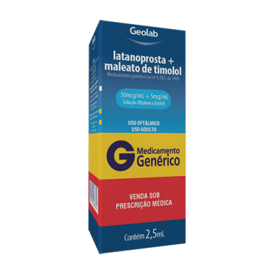 Latanoprosta + Timolol 0,05Mg+5Mg Sol Oft 2,5ML Gen.geolab