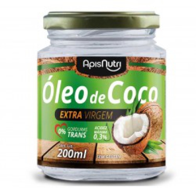Óleo de Côco Apisnutri Extra Virgem 200ML