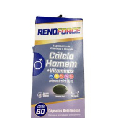 Renoforce Calcio+D3 Homem 60Cps