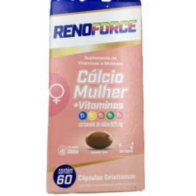 Renoforce Calcio+D3 Mulher 60Cps