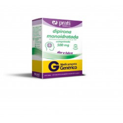 Dipirona Monoidratada 500Mg 30Cpr Gen.prati