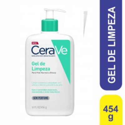 Cerave Gel de Limpeza Facial Pele Oleosa 454G