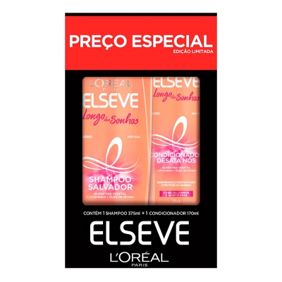 Shampoo+Condicionador Elseve Longo dos Sonhos 375ML+170ML