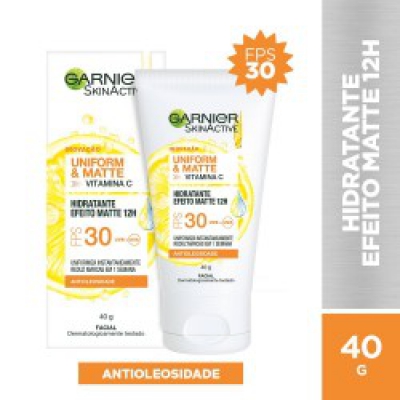 Hidratante Facial Garnier Uniform e Matte Fps30 40G
