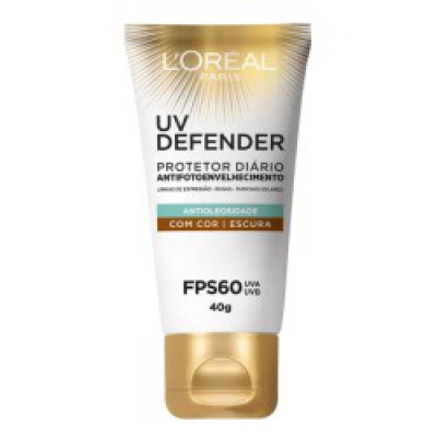 Protetor Solar Loreal F Fps60 Uv Defender Antio C/escura 40G