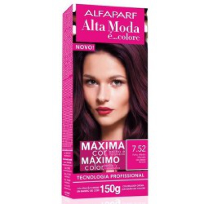 Tintura Alta Moda 7.52 Marsala Vinho 150G
