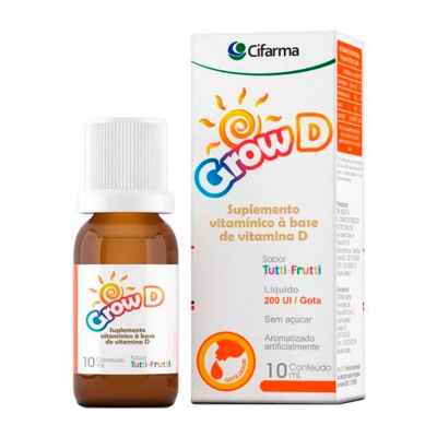 Grow Vit D Tutti Frutti 10ML