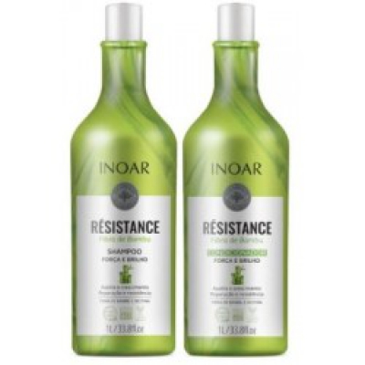 Shampoo+Condicionador Inoar Resistance Fibra Bambu 1L