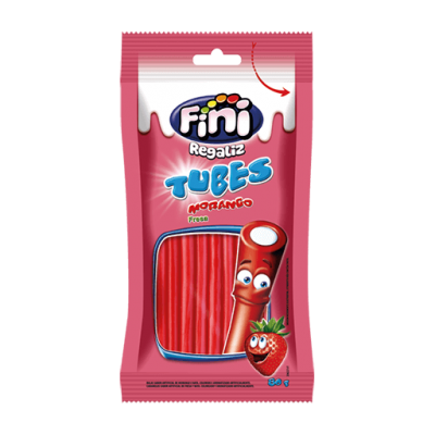 Bala Fini Tubes Morango 80G