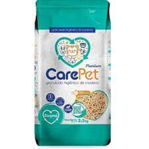Granulado Higiênico de Madeira Carepet Premium 2,5KG