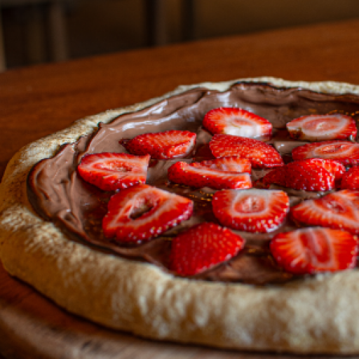 Pizza Média Nutella & Fragole