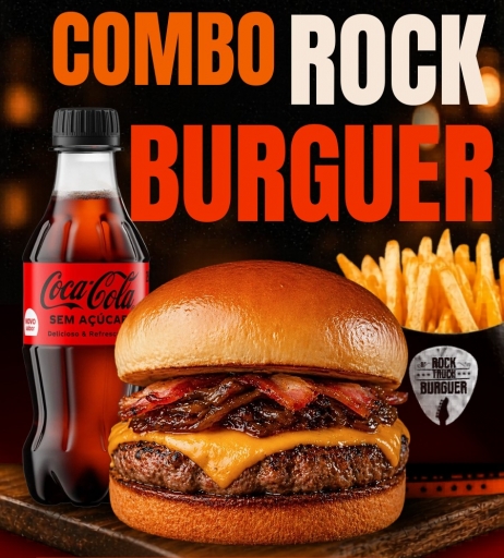 Trio (Rock Burguer*120G+Fritas+Refri)