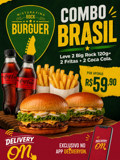 !!# 2X Big Rock+ 2X Fritas+ 2X Refri 200ML