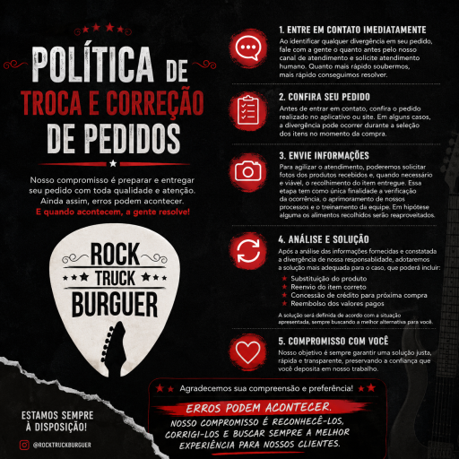 Política de Troca e Correção de Pedidos