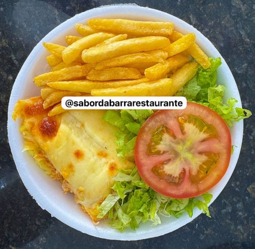 Bolo de Batata C/ Frango-Arroz, Feijão,fritas e Salada
