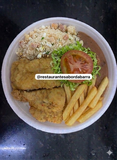 240 *Mini* Peixe Frito- Arroz, Pirão,Farofa ,Fritas e Salada