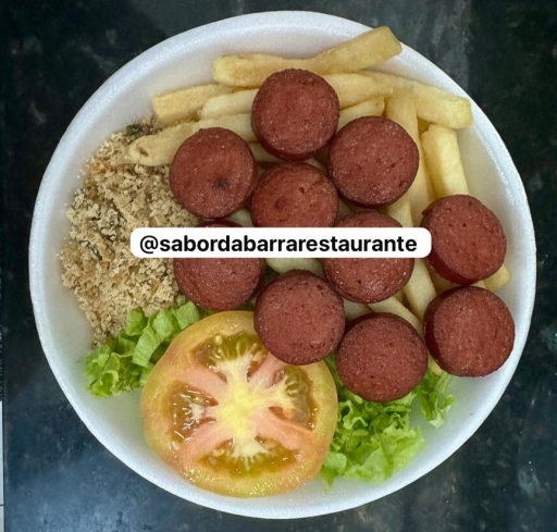 501 Calabresa - Arroz, Feijão, Farofa, Fritas e Salada