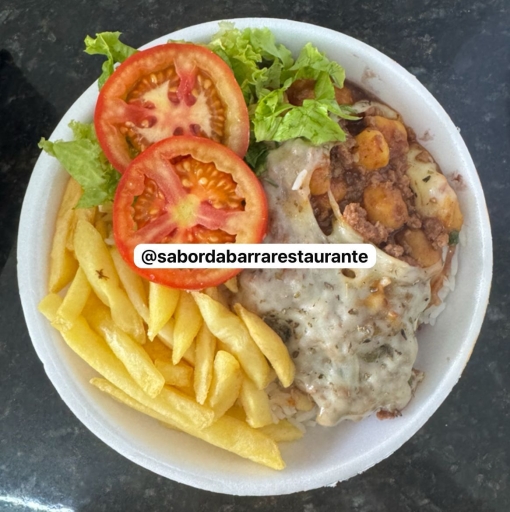 Nhoque A Bolonhesa - Arroz ,feijão, Fritas e Salada