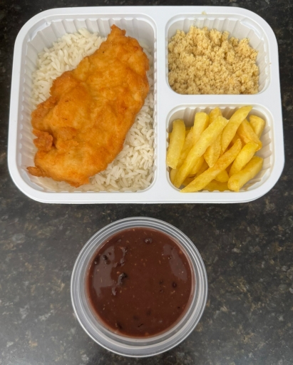 Executivo Frango À Milanesa - Arroz, Feijão, Farofa e Fritas