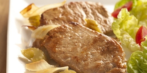 Bife de Pernil Sem Cebola