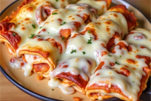 Panqueca de Frango Com Catupiry