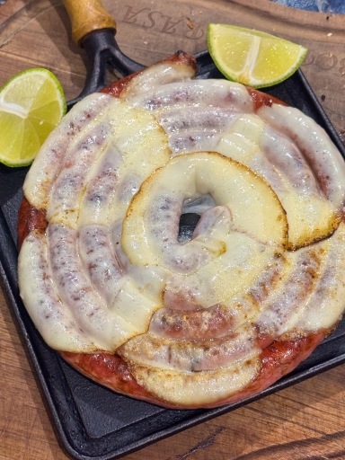 **novidade** Linguiça Fina Com Provolone Ou Mussarela