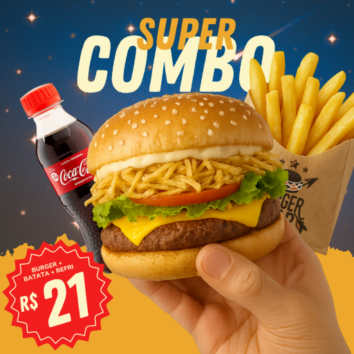 Super Combo - X-Salada 90G + Batata P + Coca 200ML