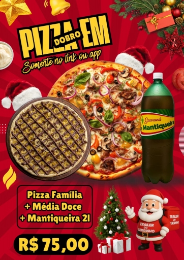 Pizza Familia + Pizza Doce Media + Refri 2L Por R$75,00