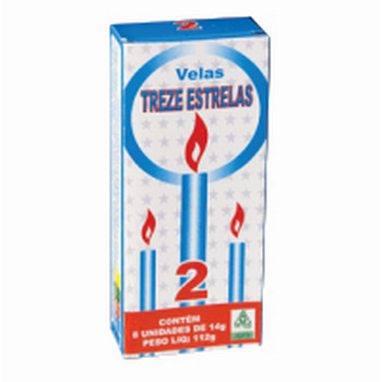 Vela Treze Estrelas Nº2 C/8
