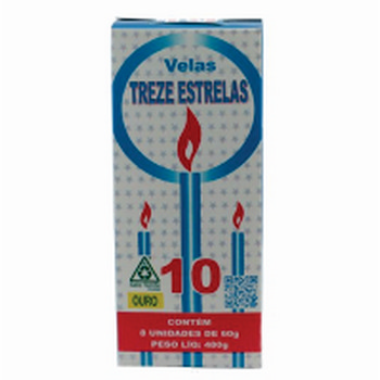 Vela Treze Estrelas Nº10 C/8