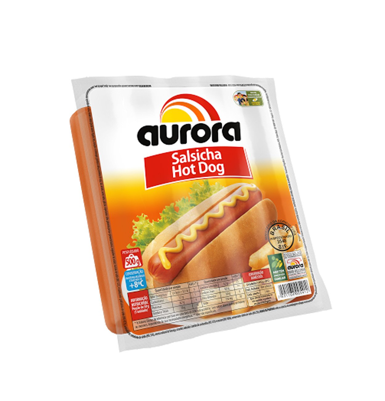Salsicha Hot Dog Aurora 500G
