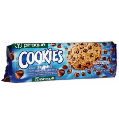 Cookies Baunilha C/ Gotas Chocolate  Piraque 110Gr