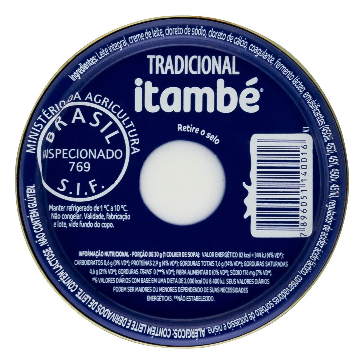 Requeijao Itambé Vidro 200G