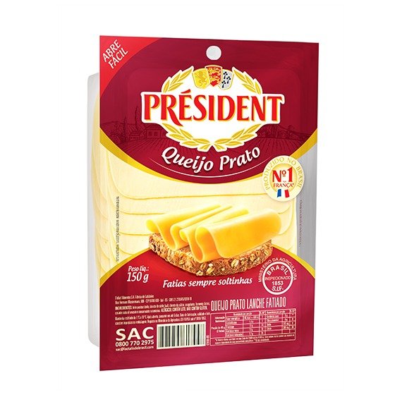 Qujo Prato Fatiado President 150G