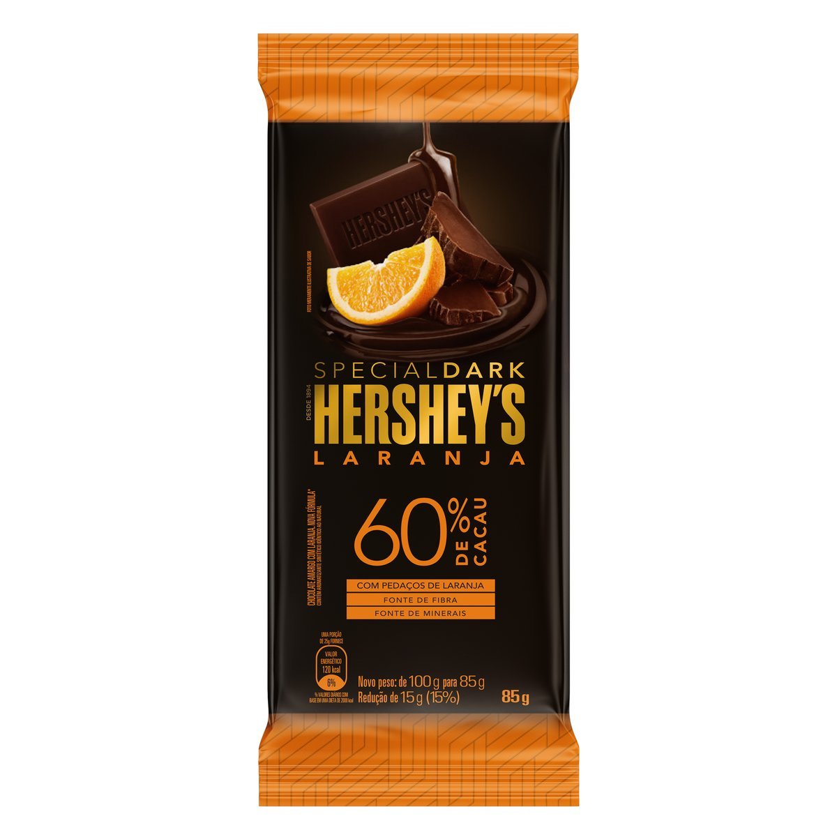 Barra Choc Special Dark Laranja  60% 85G